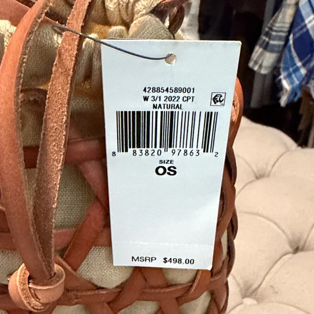 Polo by Ralph Lauren Brown Woven Leather Tote - Picture 2 of 6